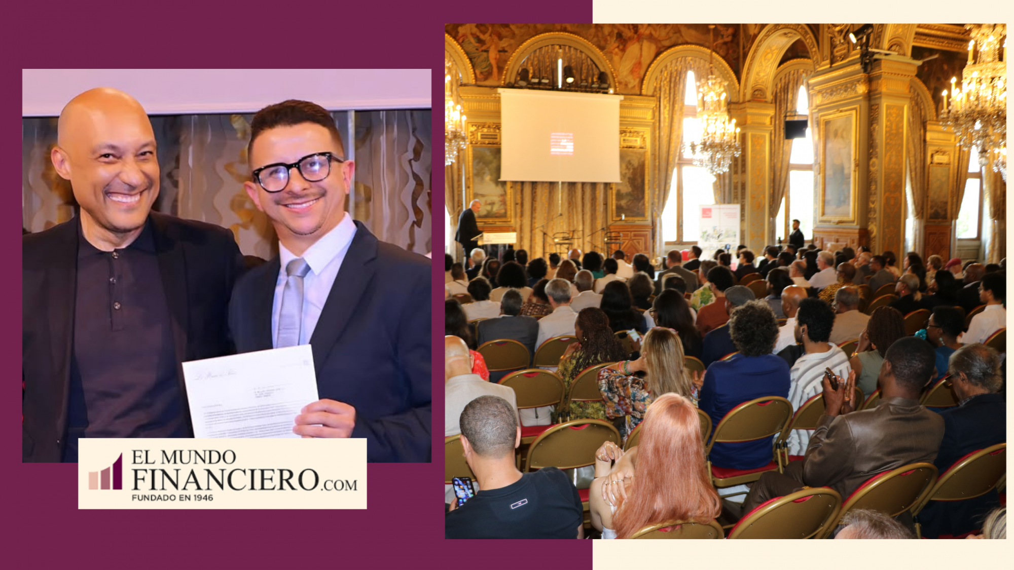 El columnista de 'El Mundo Financiero', Daniel Mejía Lozano recibió reconocimiento en la alcaldía de París