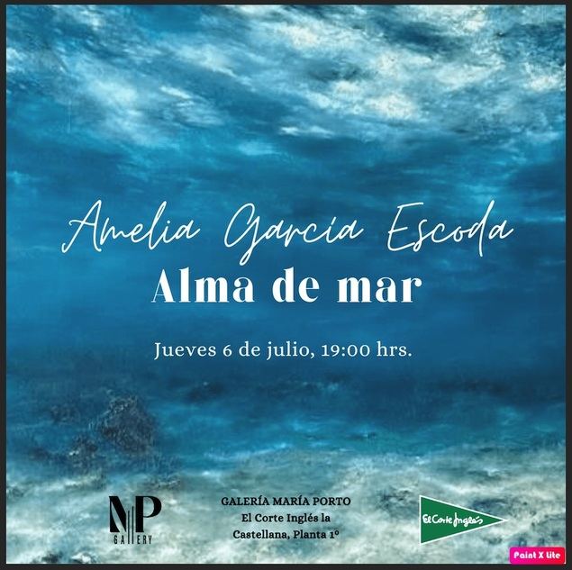 Amelia García vuelve a La Galería de Arte María Porto de El Corte Inglés de Castellana con “Alma de mar”
