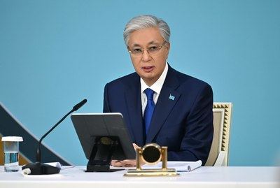 Kassym-Jomart Tokayev proposed establishing the office of vice president during the Jan. 20 National Kurultai in Kyzylorda (Photo credit: Akorda).