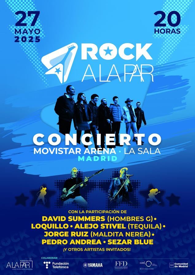 El grupo Rockalapar ofrecerá su primer concierto solidario en el Movistar Arena