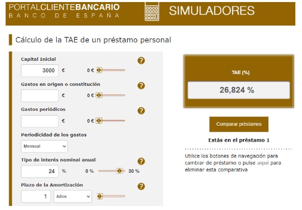 Tarjetas Revolving y ususra, TAE VS TEDR