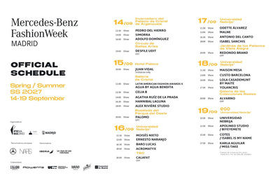 Mercedes-Benz Fashion Week Madrid presenta el calendario de su próxima edición