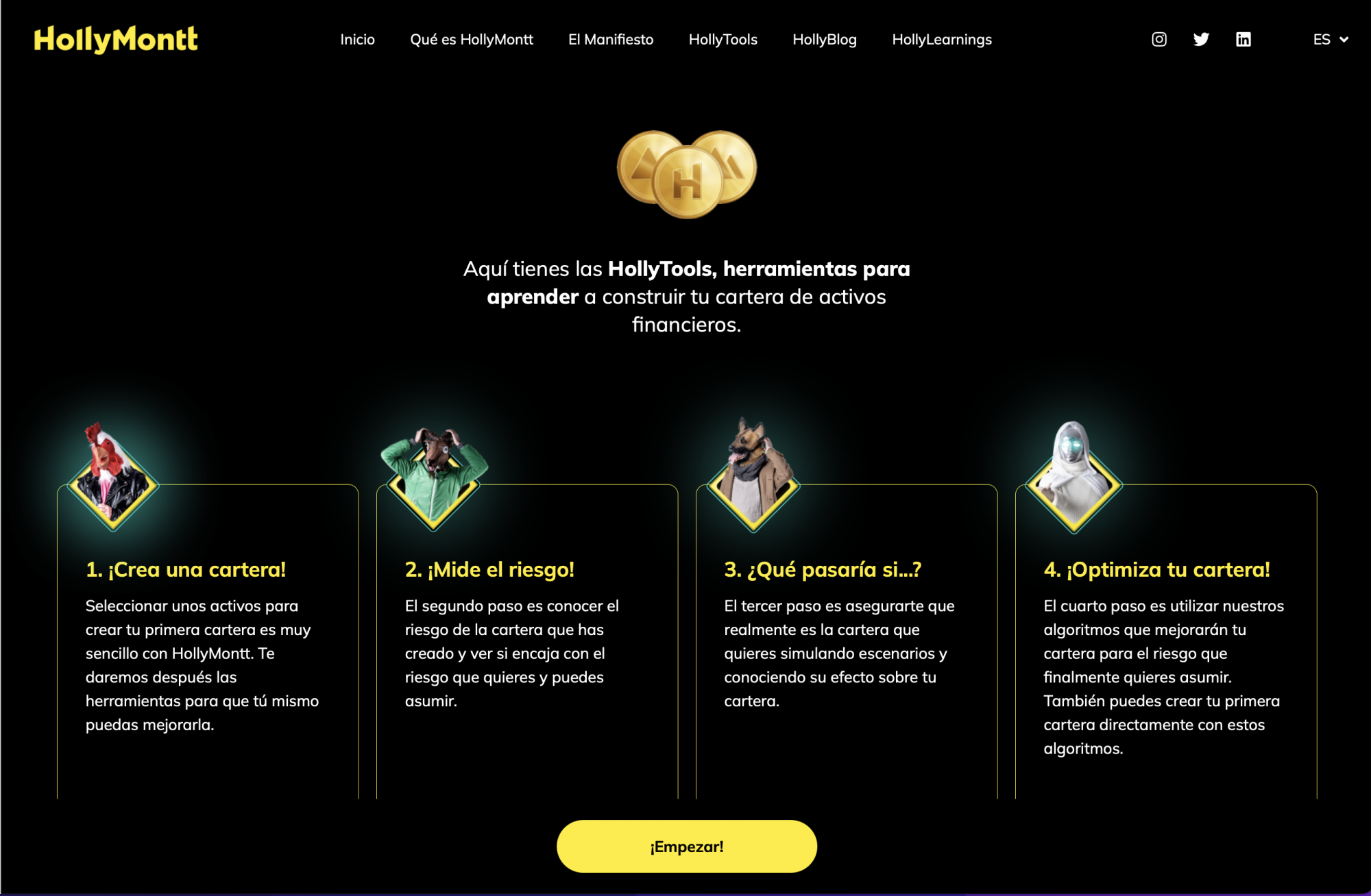 HollyMontt pone a disposición de todos los públicos una nueva y práctica herramienta para aprender a construir carteras de activos financieros