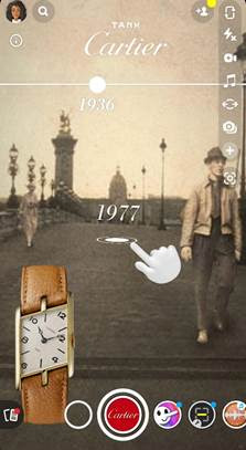 Snapchat y Cartier celebran la historia del icónico Tank Française a través de Realidad Aumentada