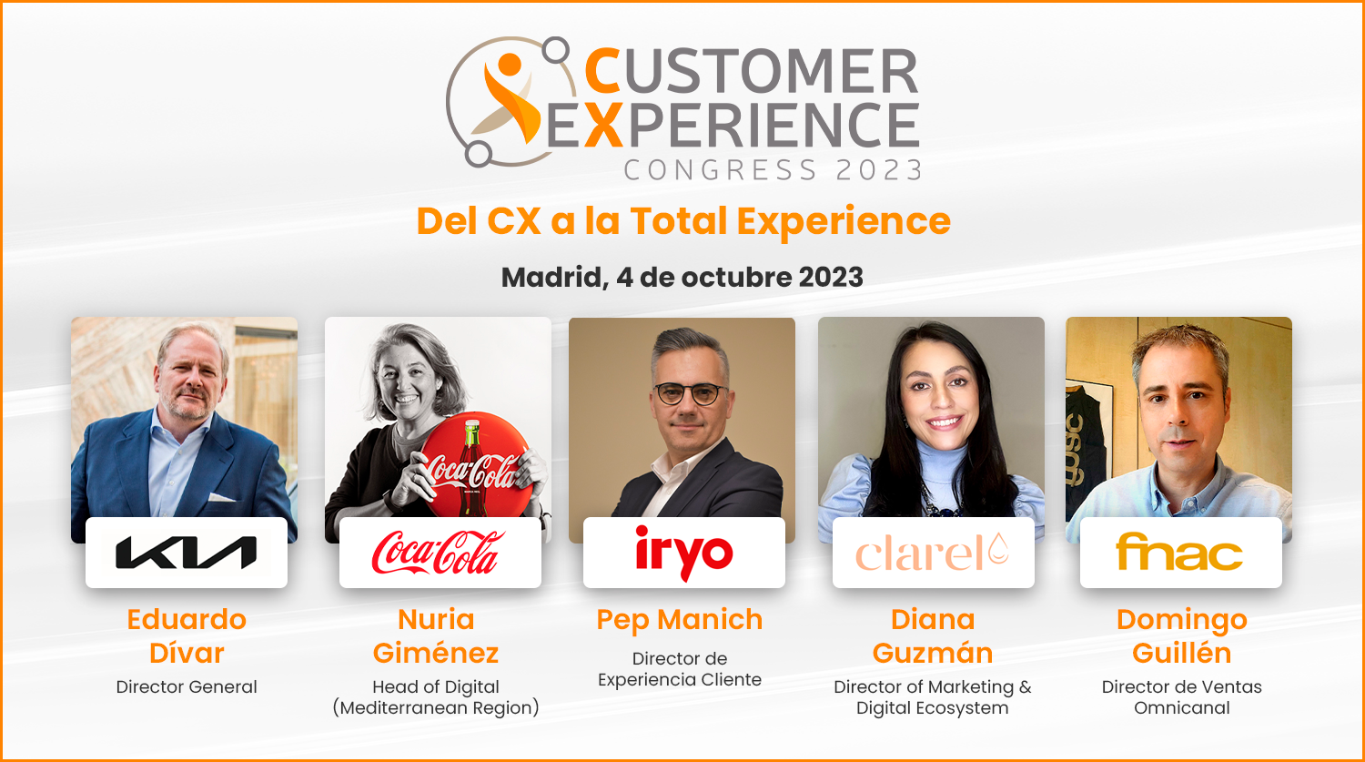 KIA, Coca-Cola, Iryo, llaollao y otras marcas líderes compartirán en la XI edición de CX Congress las claves para lograr una visión 360 del cliente