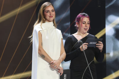 Chiara Ferragni luce un diseño exclusivo de Ze García en la gala de clausura del Festival de Málaga