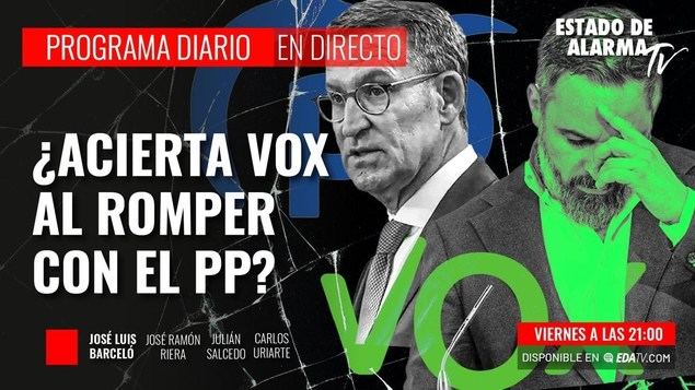 El programa NOCHE DE ESTADO DE ALARMA (Grupo EDATV), que presenta Jose Luis Barceló, ha abordado la ruptura.
