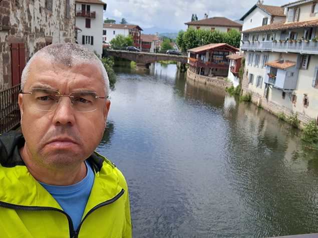 Leopoldo Bernabéu en el selfie de 'su' primer Camino de Santiago.