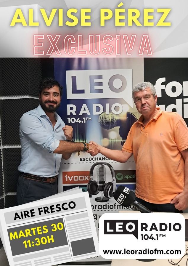 Alvise Pérez en LEO RADIO.