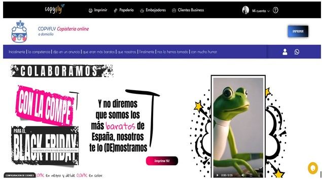 Copyfly responde a Copistería Low Cost en esta brillante campaña de Black Friday