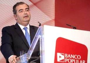 Ángel Ron es el presidente del Banco Popular, una de las pocas entidades que ha conseguido reducir su dependencia de los mercados mayoristas en 5.336 millones €.