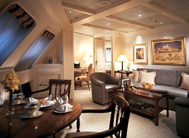 Suite real en uno de los cruceros.