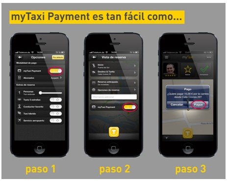 MyTaxi introduce el primer sistema de pago mediante móvil