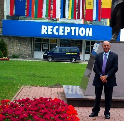 Nuestro Editor-Director José Luis Barceló durante su asistencia al Foro Económico de Krynica (Polonia)