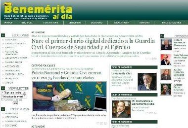 Nace Benemérita al día, el primer diario digital dedicado a la Guardia Civil, Policía y Ejército