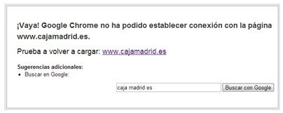 Desaparece en el caos la página web de Caja Madrid