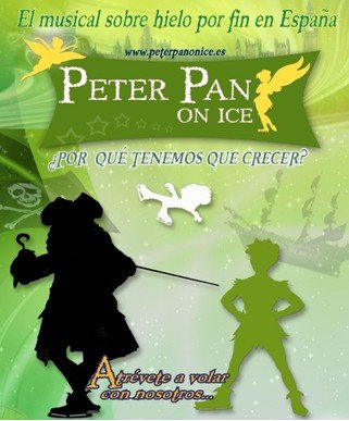 Marina d'Or exhibe durante esta Semana Santa el espectáculo Peter Pan On Ice